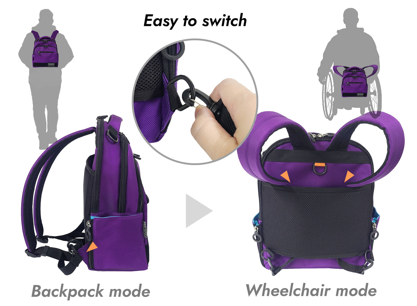 3DAN - Ultralight Adaptable Backpack / Wheelchair Bag - LIMITED EDITION