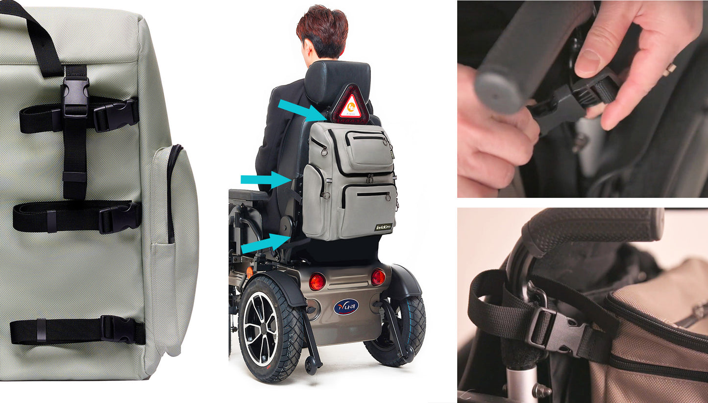 STAR / FT - Feeding Tube-Compatible Deluxe Wheelchair Bag