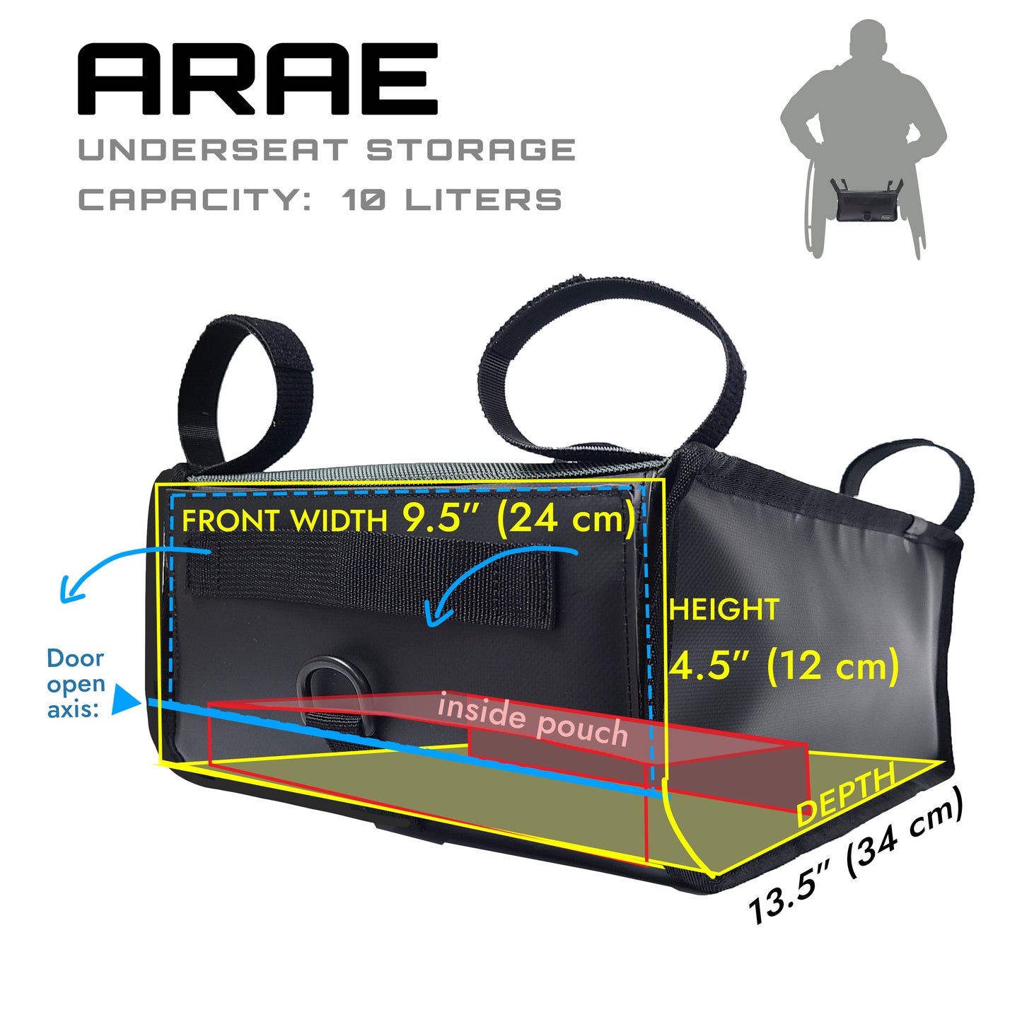 ARAE Under-seat Storage Compartment