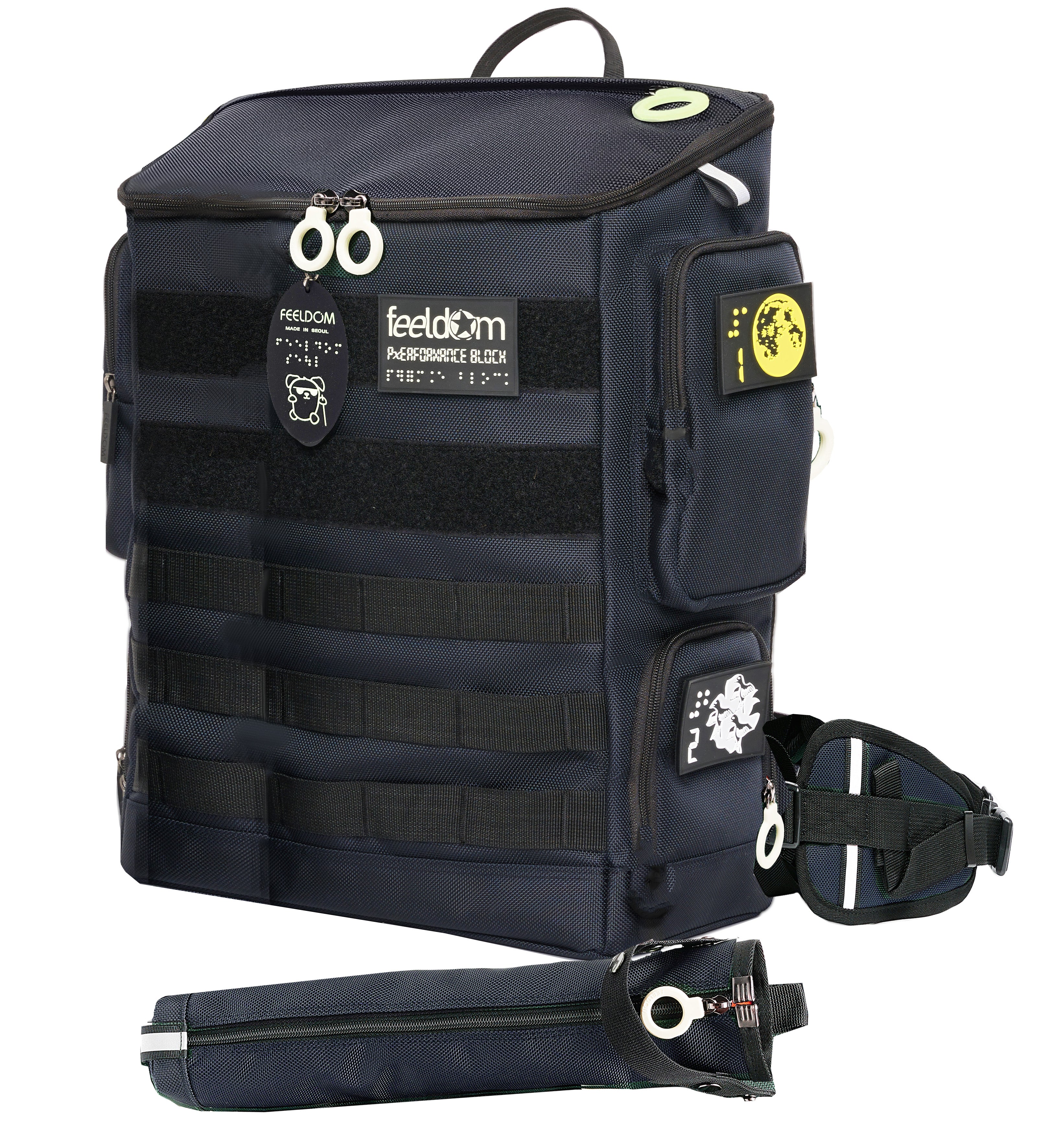 PERFORMANCE BLOCK / S-Series MEDIUM Low-Vision Tactile Backpack ...
