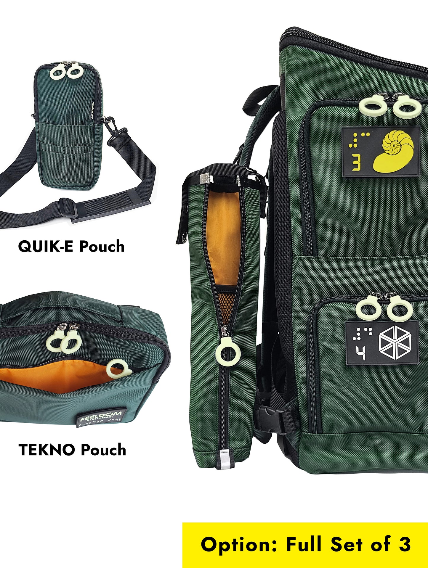 PERFORMANCE BLOCK / S- Series LARGE Low-vision Tactile Backpack