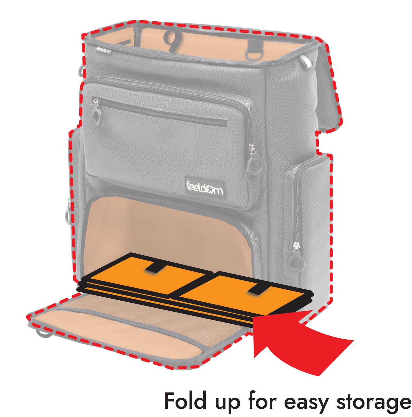 KAN:  Foldable Shelf for MAX-FT & TREK Backpacks