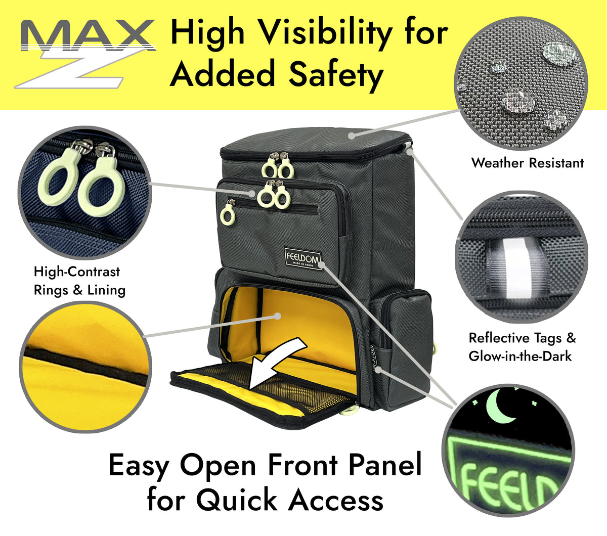 MAX-Z MEDIUM Hi-Def Deluxe Wheelchair Backpack