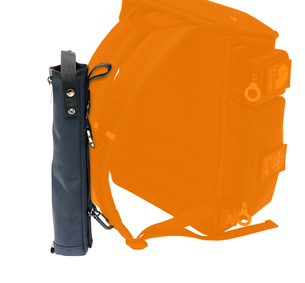 Stabilized Backpack CITY BLOCK - Specialized 16-Pocket Tactile Backpack with Cane Pouch ...