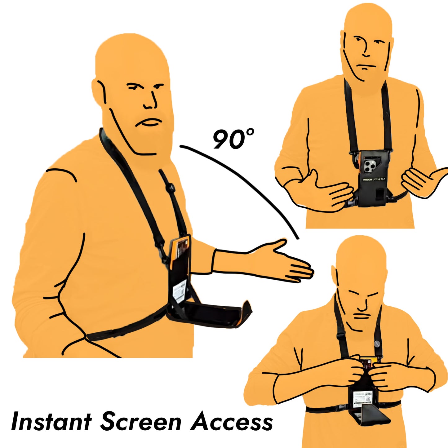 All-new!  NAVI-FLIP Screen-accessible Navigation App Phone Wallet