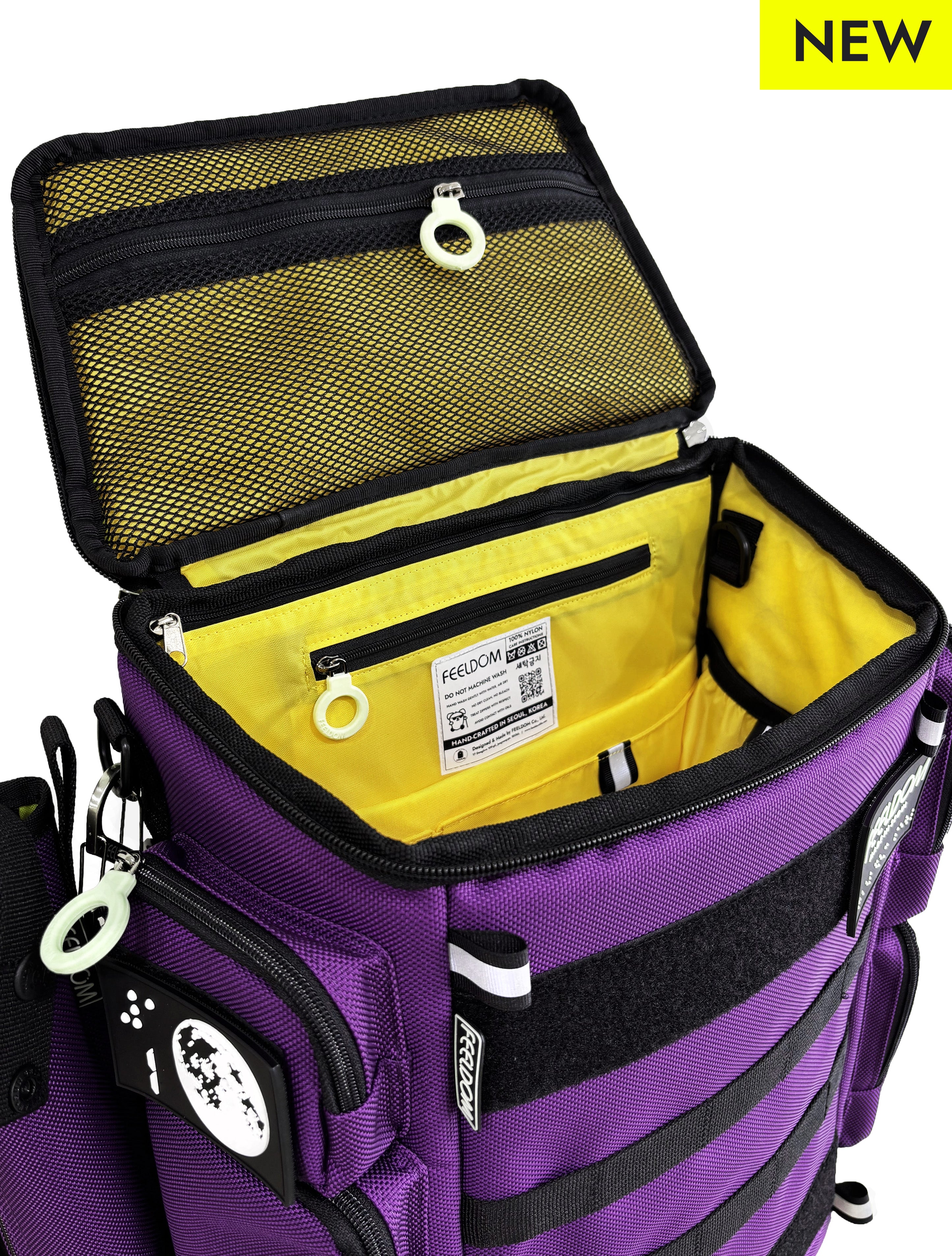 CITY BLOCK - Specialized 16-Pocket Tactile Backpack with Cane