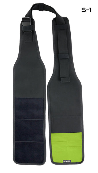 Air Belt S~1:  Wheelchair support strap with card organizer