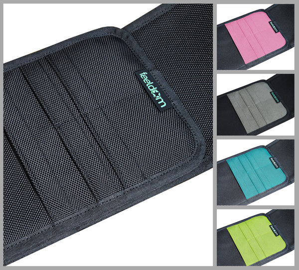 Air Belt S~1:  Wheelchair support strap with card organizer