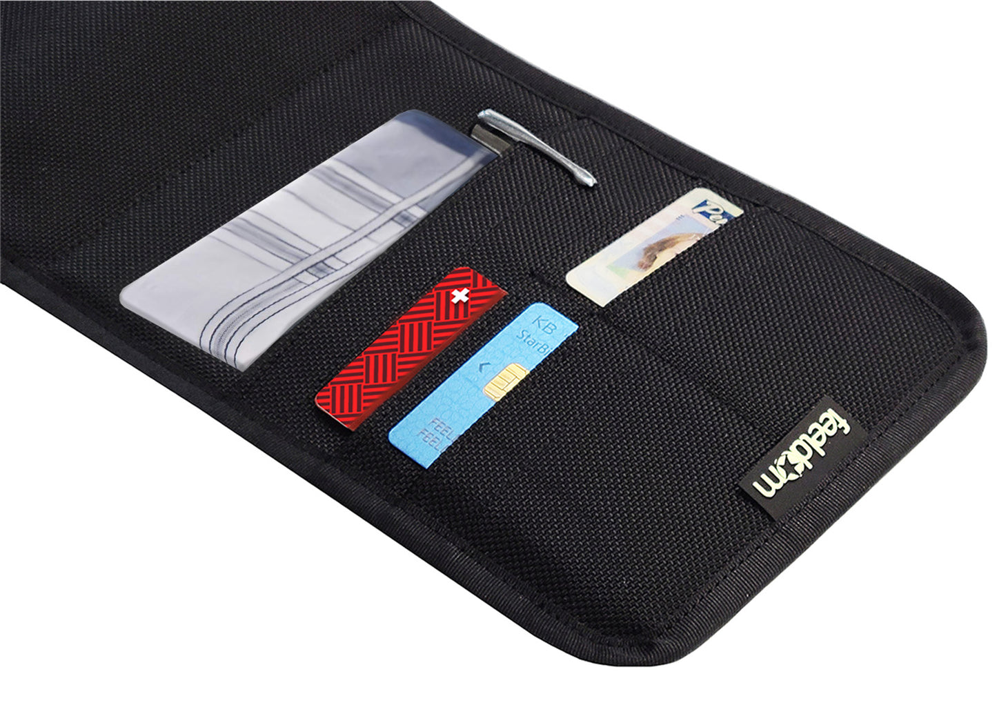 Air Belt S~1:  Wheelchair support strap with card organizer