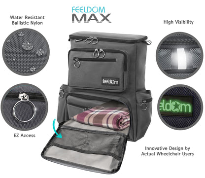 MAX Deluxe MEDIUM Wheelchair Backpack