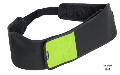 Air Belt S~1:  Wheelchair support strap with card organizer
