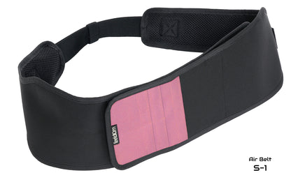 Air Belt S~1:  Wheelchair support strap with card organizer