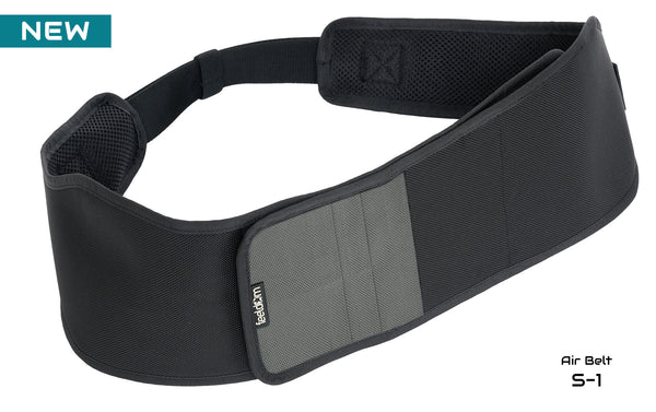 Air Belt S~1:  Wheelchair support strap with card organizer