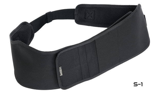 Air Belt S~1:  Wheelchair support strap with card organizer