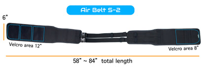 Air Belt S~2: Wheelchair double support strap with card organizer